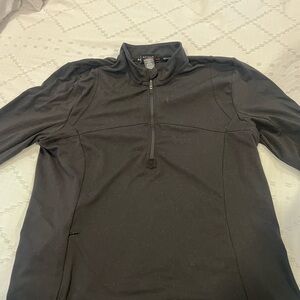 Spyder Black Lightweight Quarter-Zip Shirt Jacket